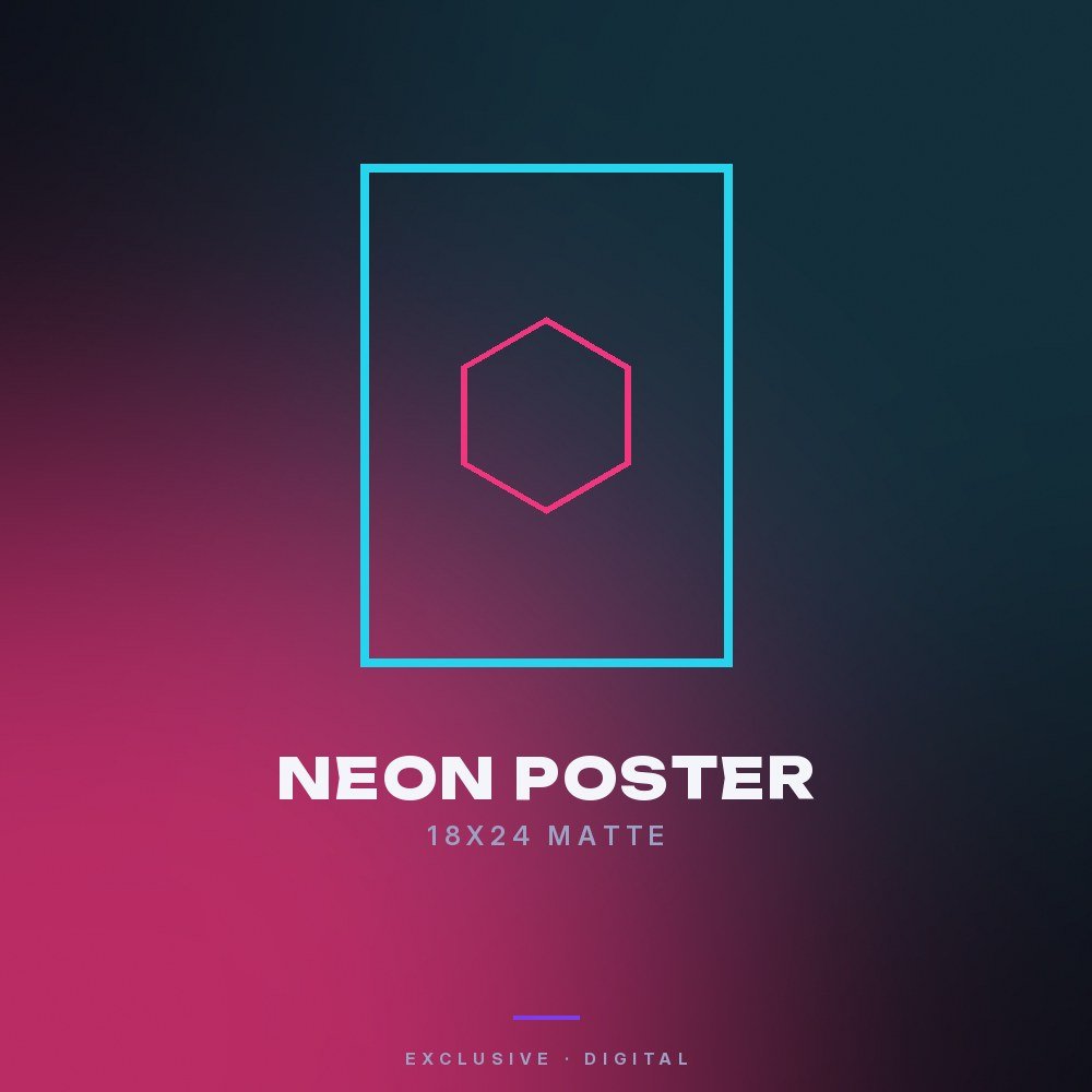 Neon Poster 18×24